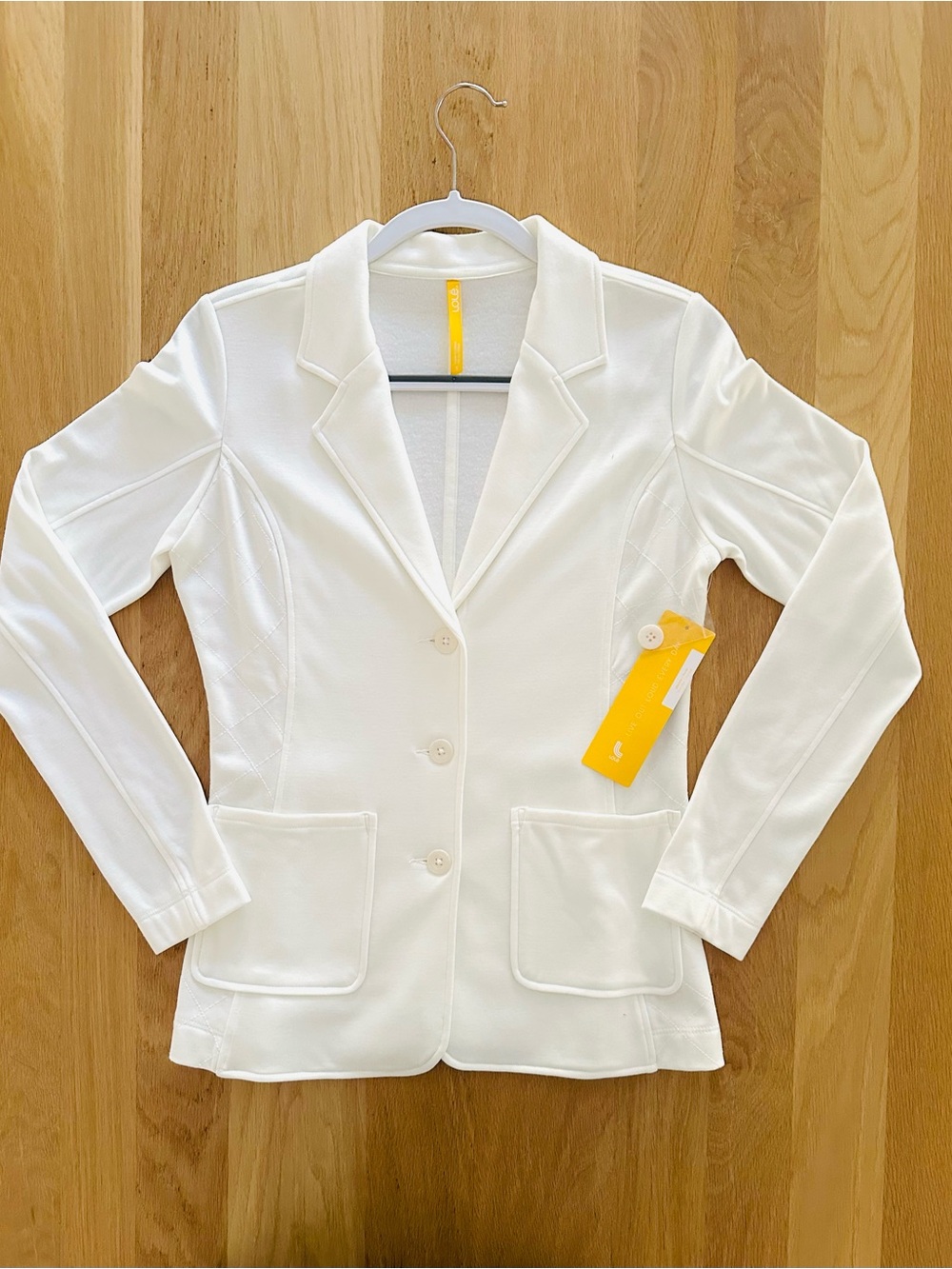 NWT Lole Cosy Fleece lined athleisure Blazer, Vanilla, Small